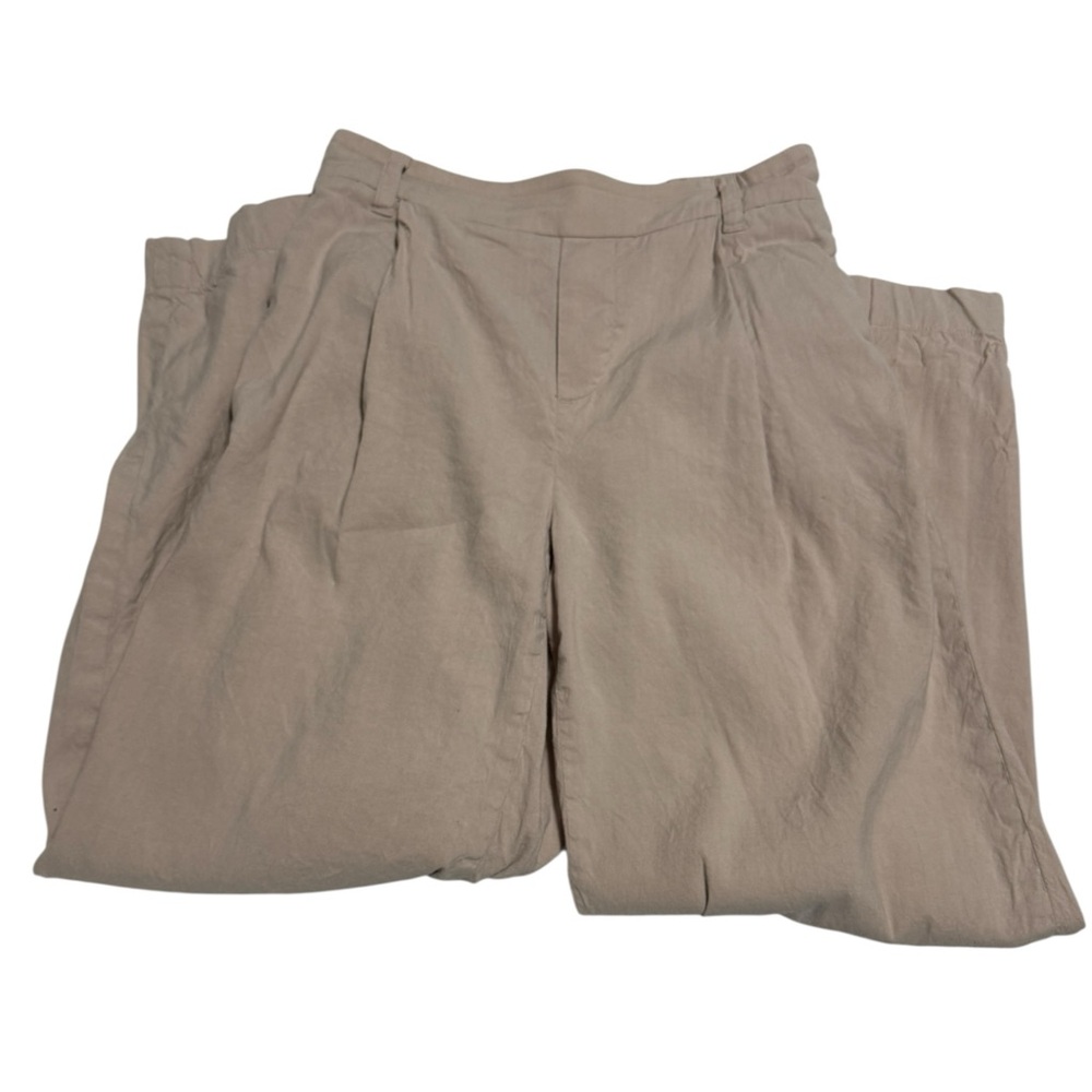Vince Pleated Women's Trousers Pants Linen Blend XS TALL - Picture 5 of 8